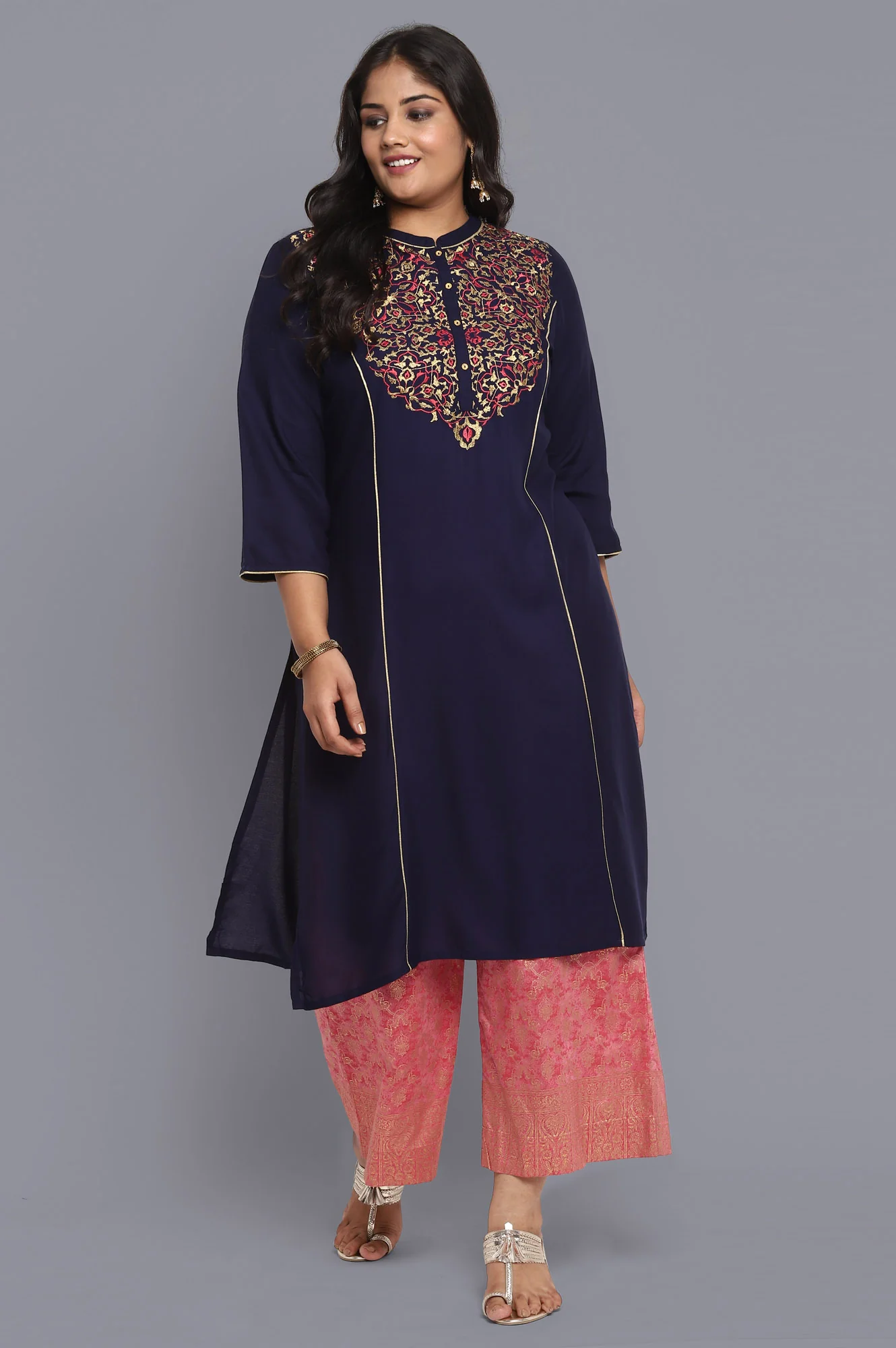 Regular Fit Printed Palazzos - Image 6