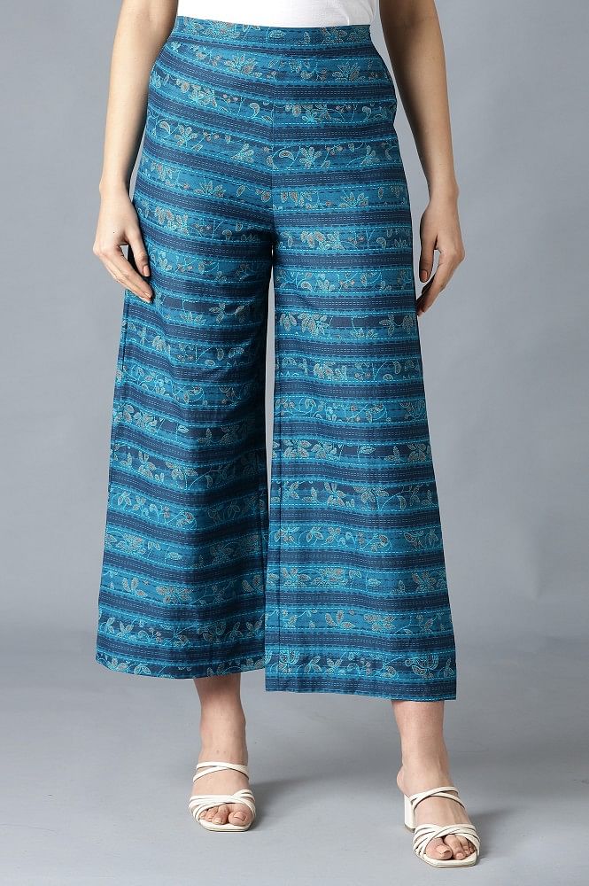 Regular Fit Printed Palazzos - Image 8