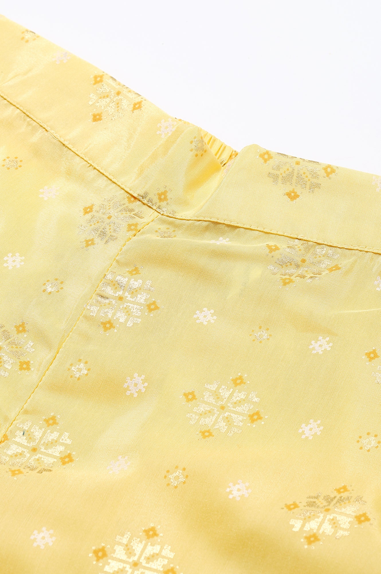 Regular Fit Polyester Gold Printed Palazzos - Image 7