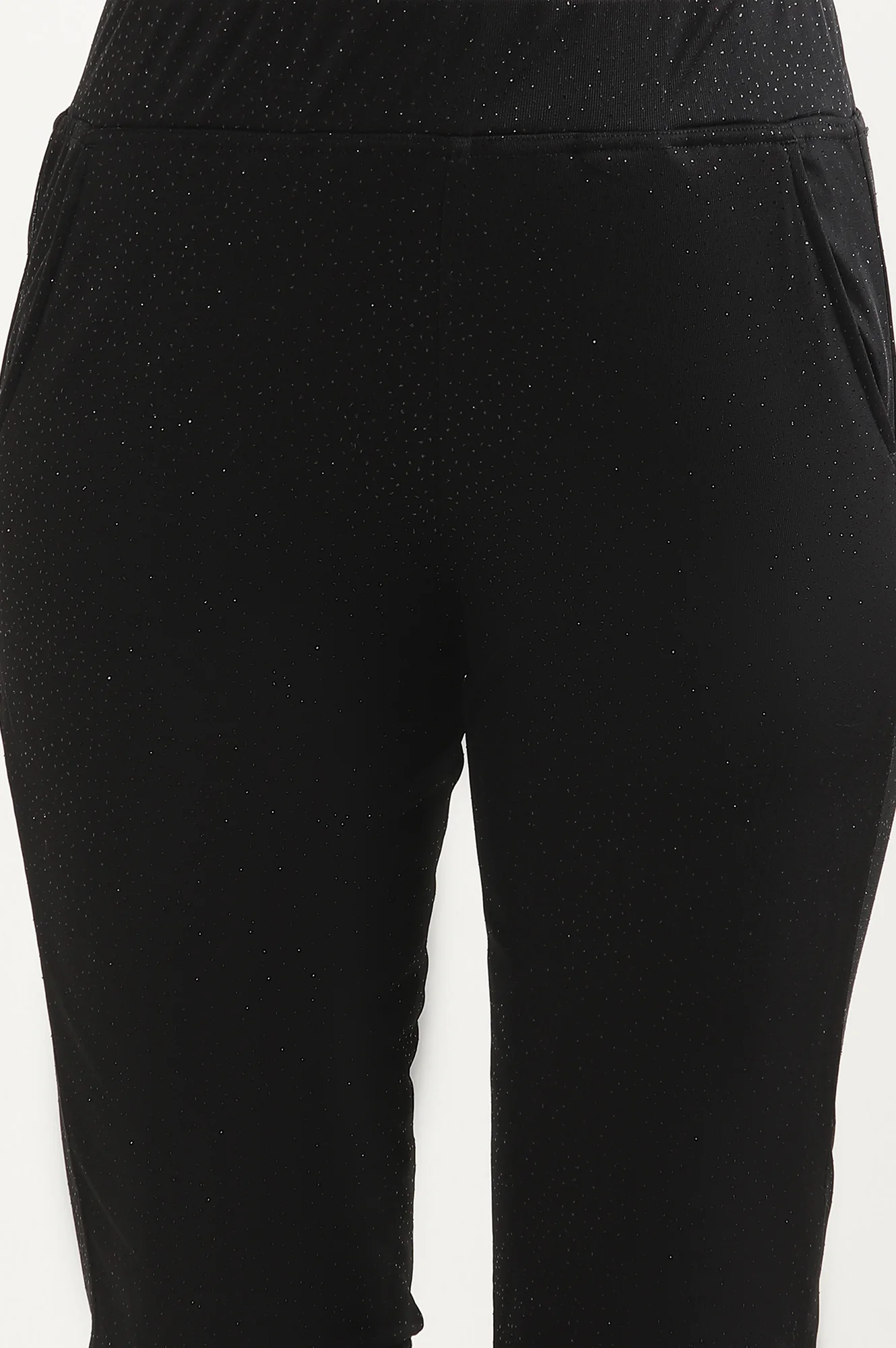 Black Lace Insert Pintuck Trousers - Image 6