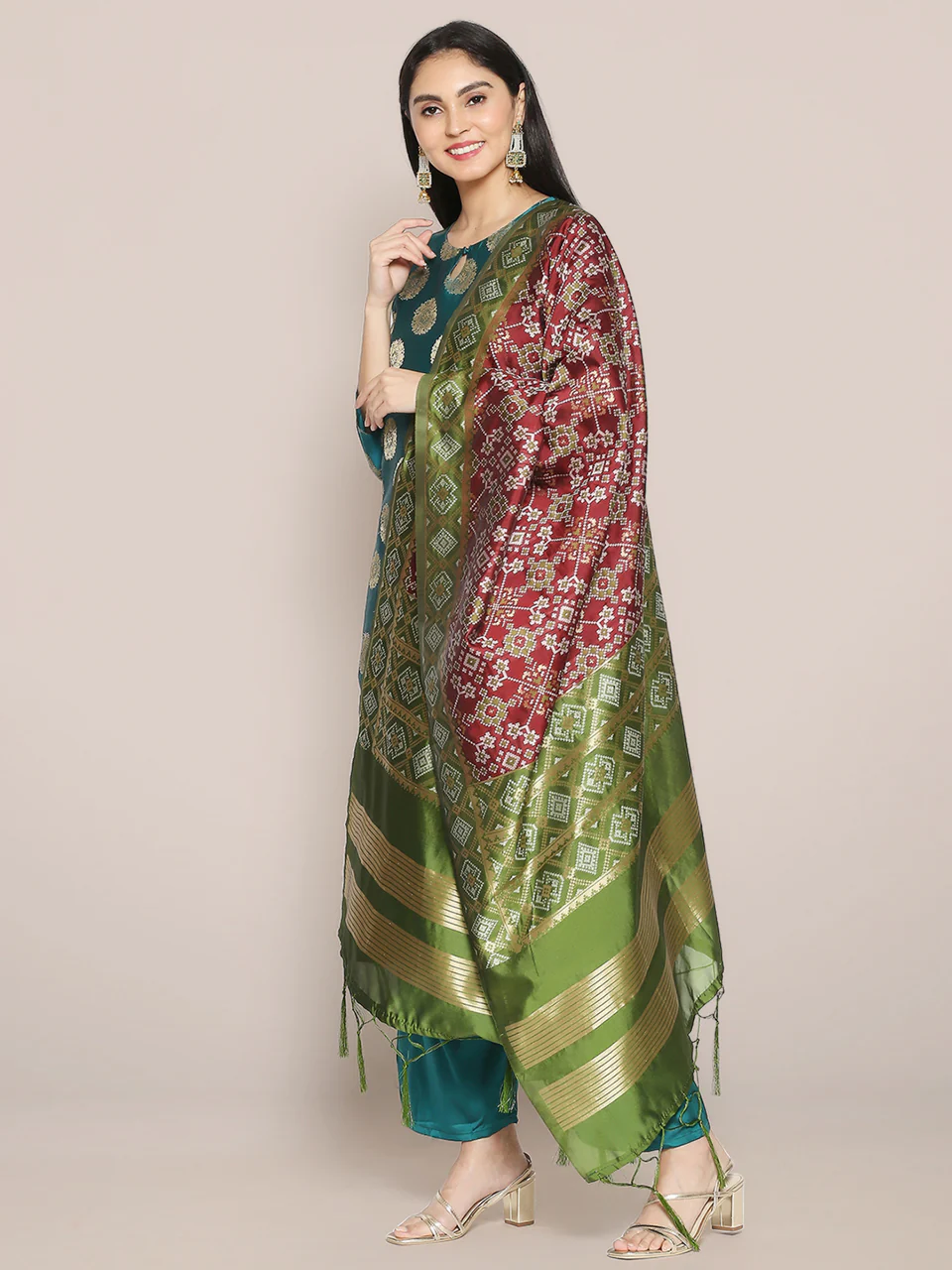 Banarasi Patola Silk Dupatta - Image 11
