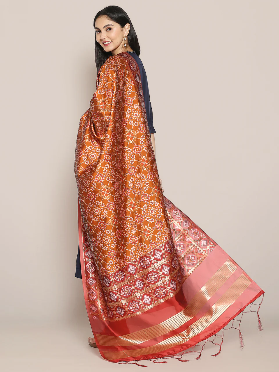 Banarasi Patola Silk Dupatta - Image 8