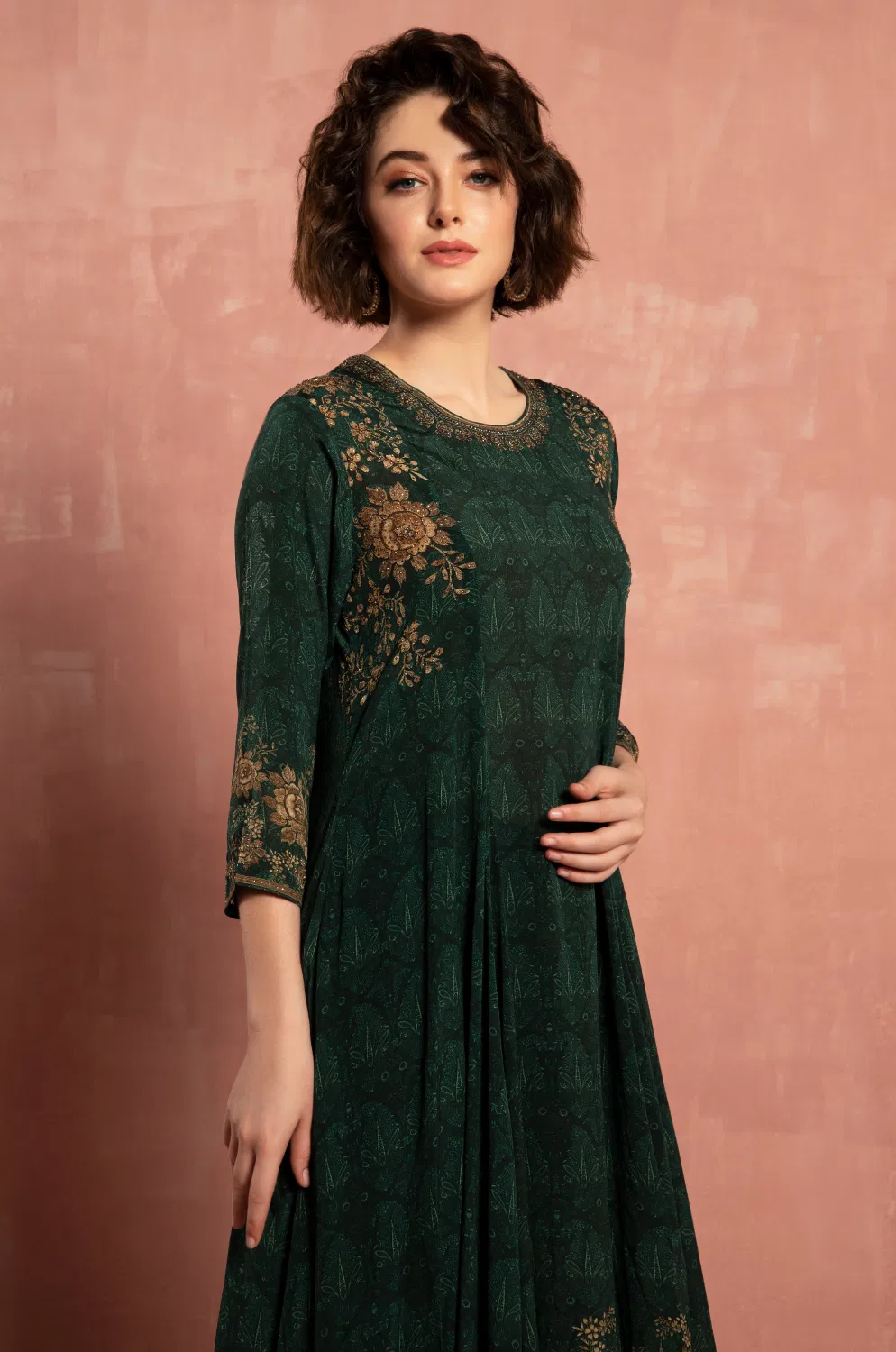 PRINTED KURTA TOP AND PALAZZO PANTS SET