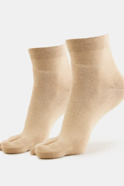 Compact Cotton Stretch Toe Sock