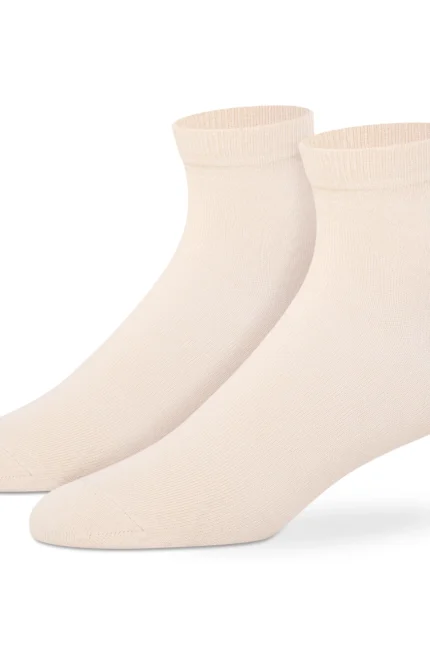 Combed Cotton Basic Ankle Socks - Women
