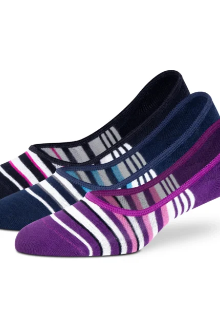 Baby Pink Beige Grey No-Show Socks - Women (Pack of 3)