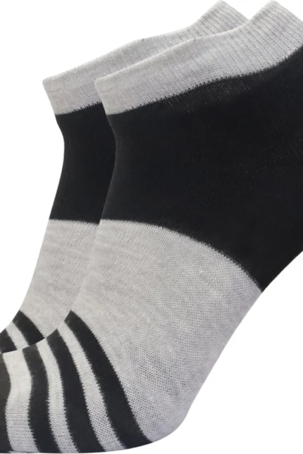 Sjeware 5 Pairs Stripped Ankle Length Socks for Men & Women, Multicolor, Pack of 5, Free Size