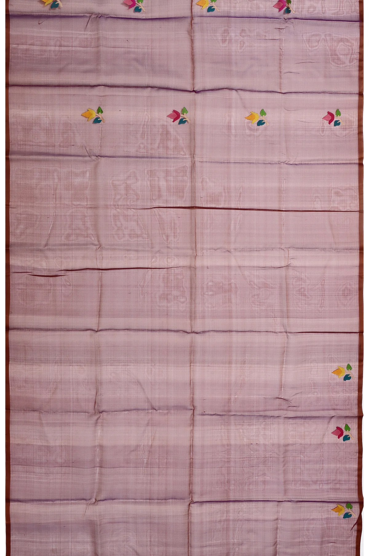 Brown Bengal Jamdani Saree - Image 4