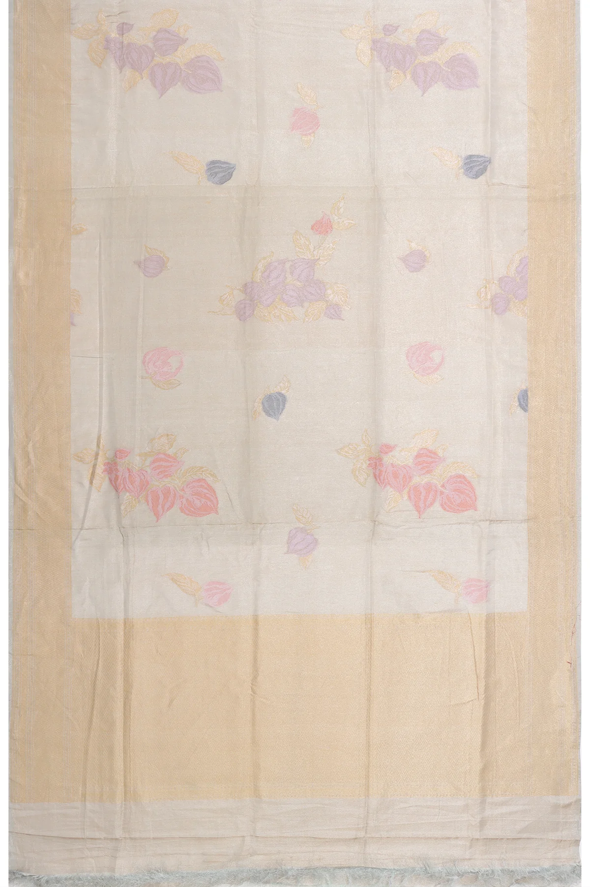 Silver Banaras Katan Tissue saree - Image 3
