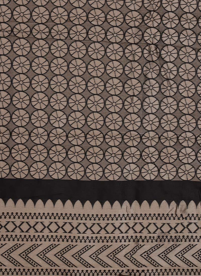 Stunning Mustard Banarasi Silk Saree Festive Wear - Image 7