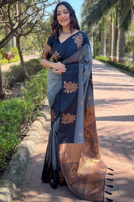 Banarasi Silk Zari Woven Jacquard Saree For Special Occasions
