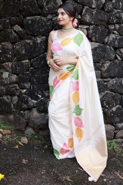 Pure Silk Woven Design Saree Festive Wear