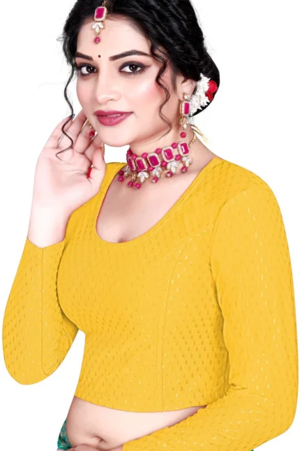 Full Sleeve Round Neck Women Blouse