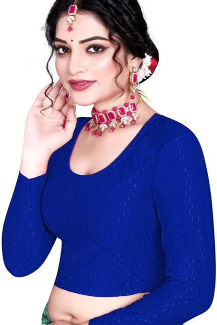 Full Sleeve Round Neck Women Blouse