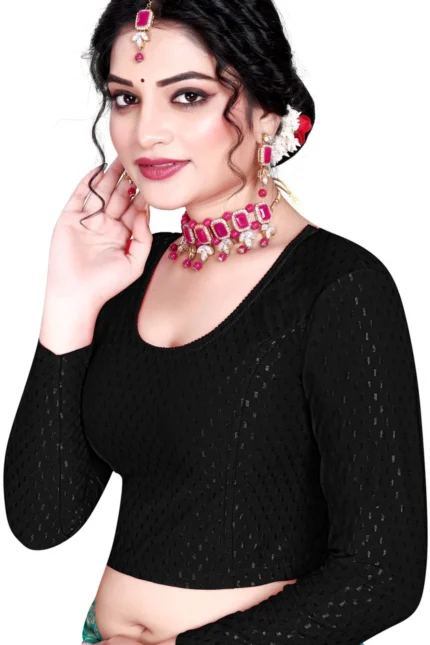 Full Sleeve Round Neck Women Blouse