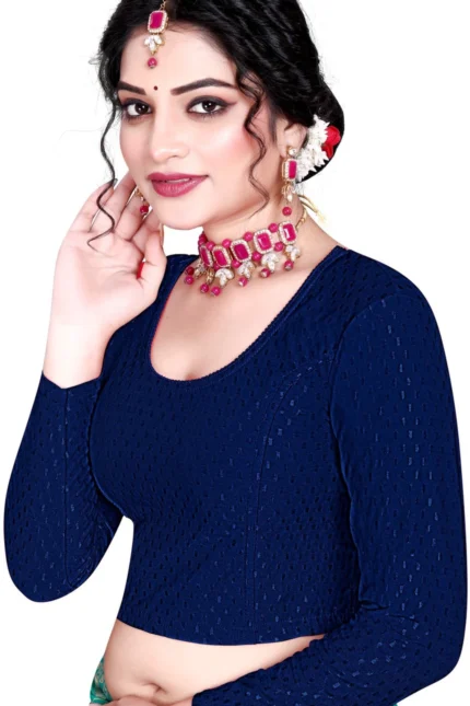 Full Sleeve Round Neck Women Blouse