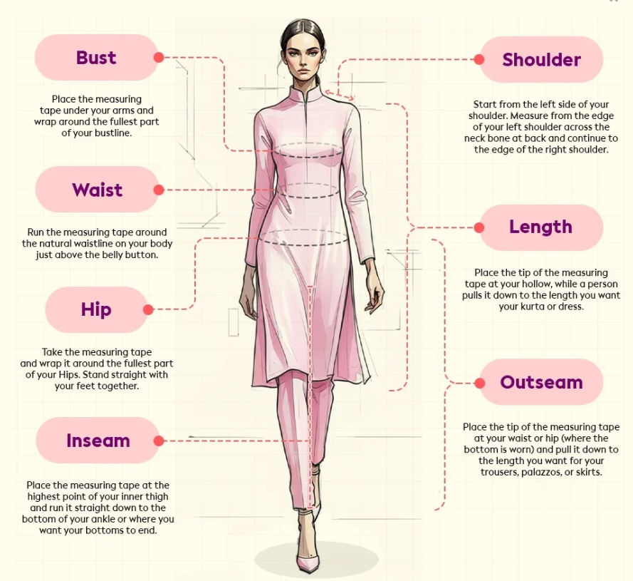 Magenta Solid Silk Straight Kurta - Image 8