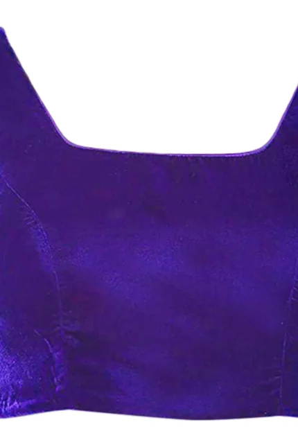 Women's Velvet Blouse, Bollywood Lehenga Choli, Stretchable Saree Blouse, Crop Top, Handmade Blouse,