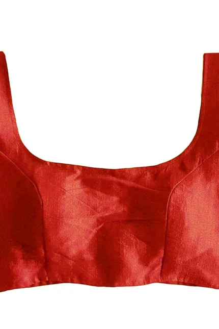 Handmade Saree Blouse, Sleeveless Poly Dupion Silk Blouse, Skirt Tunic Top