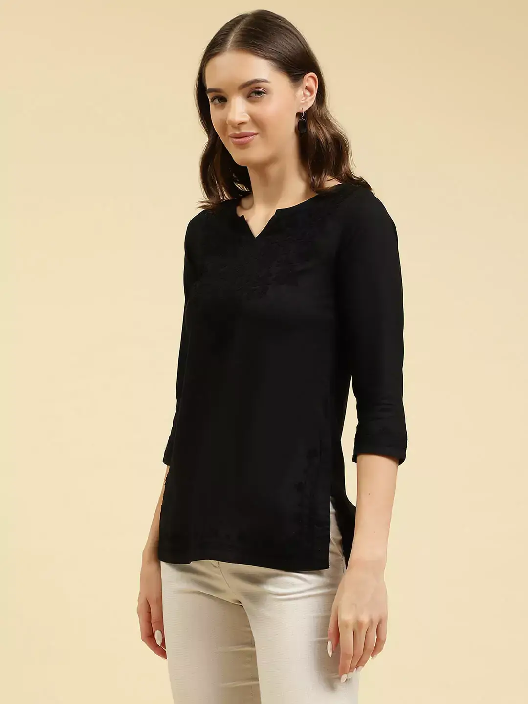 Zahra Black Short Kurti - Image 6