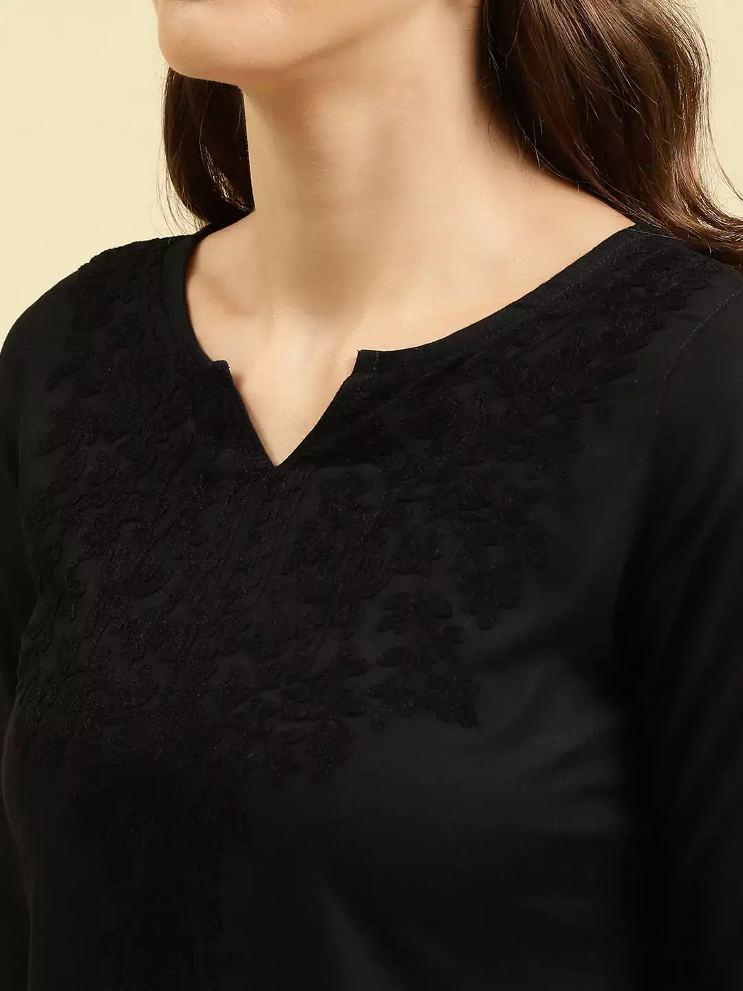 Zahra Black Short Kurti - Image 5